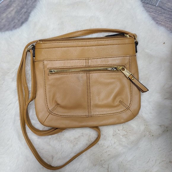 Tignanello Crossbody purse, Camel glove Leather - Picture 8 of 9